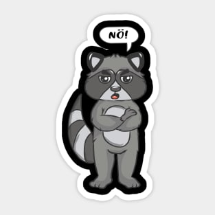 No, no, saying no desire does not want to be troubled Sticker